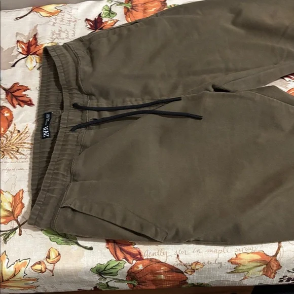 Zara Khaki Joggers with Drawstring - Picture 2 of 6